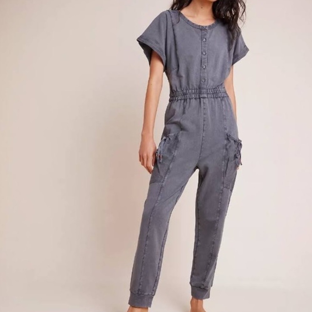 Anthropologie Saturday Sunday Estela Jumpsuit Grey Women’s One Piece Medium